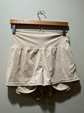Beige Athletic Shorts